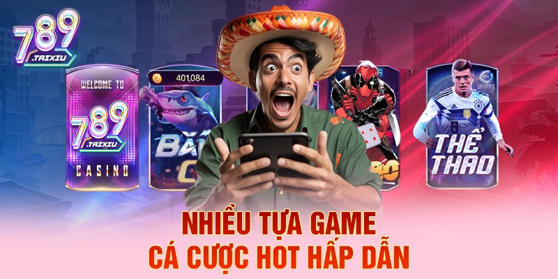 Nhiều tựa game cá cược hot hấp dẫn tại rikvip